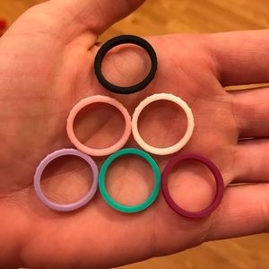 Rubber wedding bands- size 7